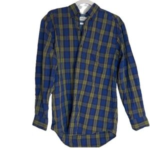 Vintage BANANA REPUBLIC  Plaid Button Up Shirt Size Small Long Sleeve Cotton.